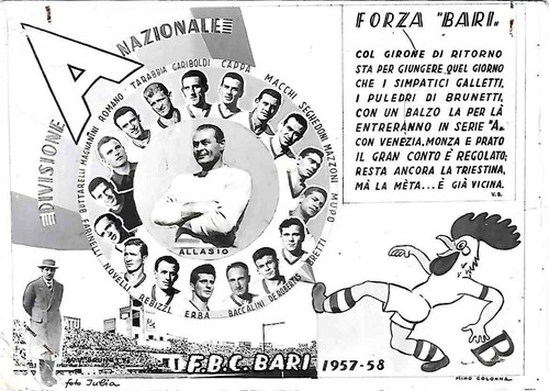 Cartolina bari 1957 58 - bari, 1957/58