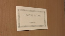 GIOVANNI FATTORI Studio Bolzani