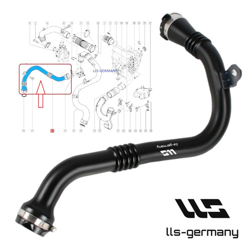Tubo intercooler per renault - tubo,