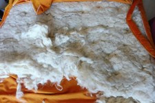 Pura lana grezza di pecora 4 sacchi