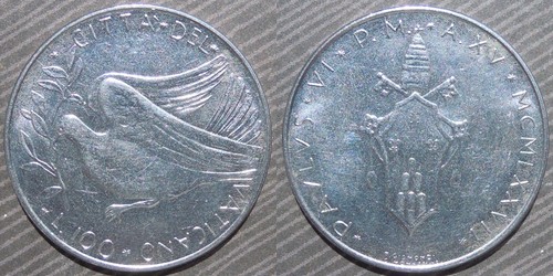 Vatican city 100 lire - , 1977
