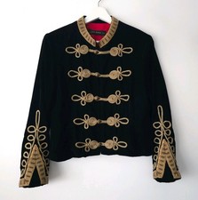 Giacca Zara nera oro velluto