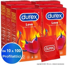 Preservativi Durex Love Classici lubrificati Profilattici  Easy-On
