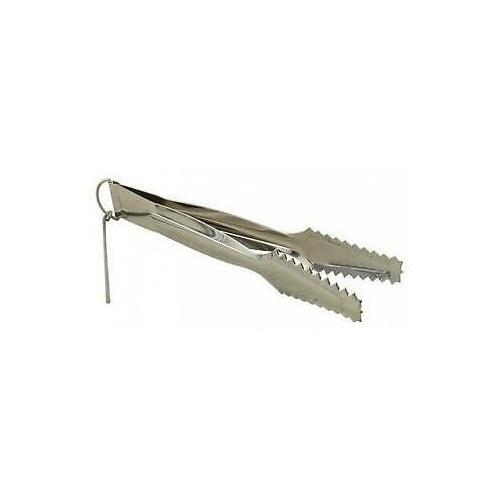 Large charcoal metal tongs - metal,