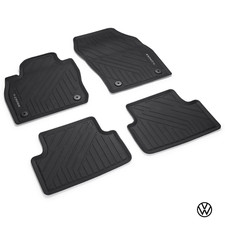 Set 4 Tappetini Volkswagen T-Cross Originali dal 2018 in gomma nero 2GM061500 82