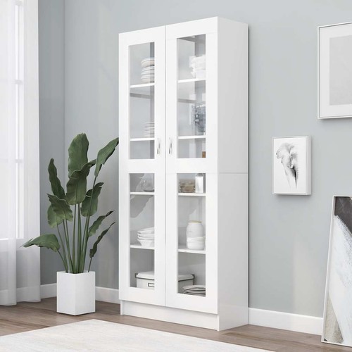Armadio bianco credenza alta