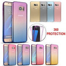 Custodia 360 antiurto per Samsung S8 S7 S6 A5 Edge Plus NOTE 7 TPU full body cover