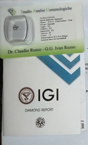 Diamante naturale certificato - diamante,
