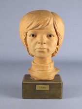 Scultura terracotta testa