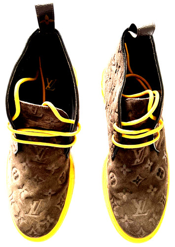 Louis vuitton brown suede - louis,