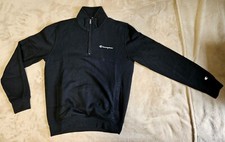 Champion felpa cerniera collo alto a lupetto nera uomo tg.S