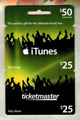 Itunes ticketmaster gift - itunes,