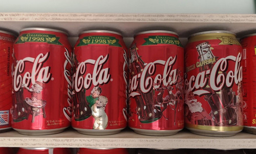Lattine coca cola italia set - lattine,