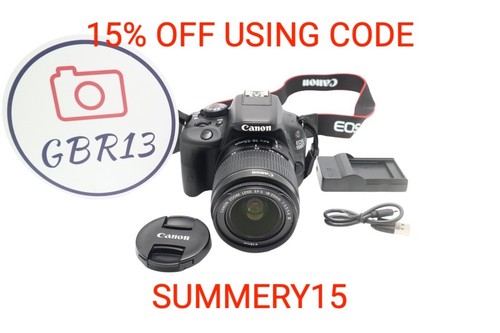 Canon 100d fotocamera dslr - fotocamera,