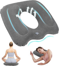 Cuscino Ortopedico Gonfiabile, Cuscino Emorroidi, Cuscino Gonfiabile Seduta Orto