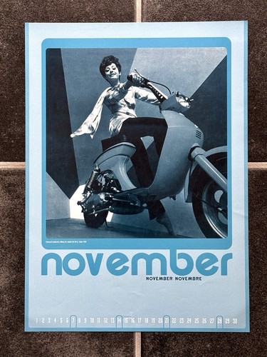 Vintage lambretta calendar - vintage,
