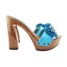 Mule da DONNA con fascia rosa
