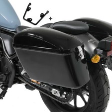 Borse Laterali Rigide compatibile con moto custom 883 Iron 09-15 supporto Dallas