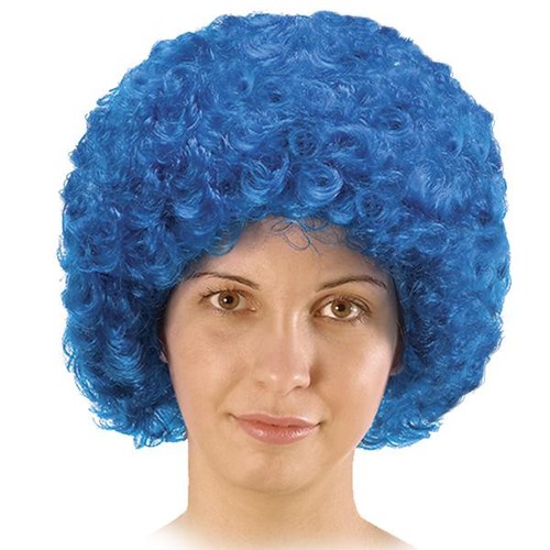 Parrucca blu ricciolina - parrucca,
