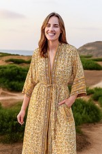 Abito lungo kimono bianco