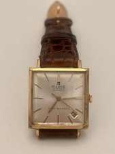 Orologio Pierce automatico 28 mm placcato oro  Quadrato 20 micron  1950