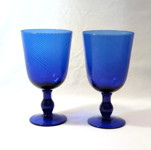 Coppia bicchieri calici vino