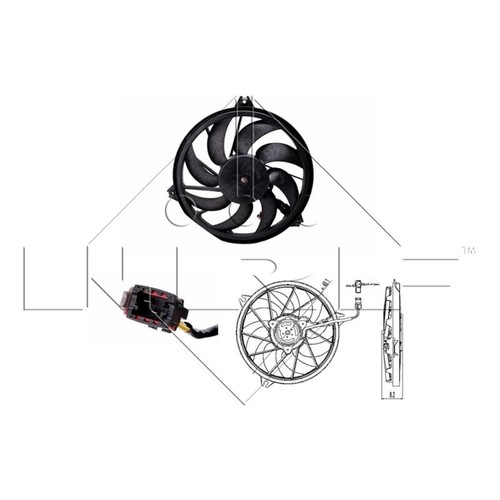 Ventola radiatore per peugeot - ventola,