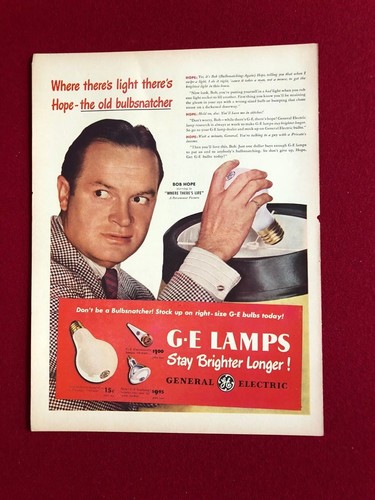 1947 bob hope pubblicità - hope,,