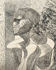 Salvatore Provino  Incisione a puntasecca del 1972