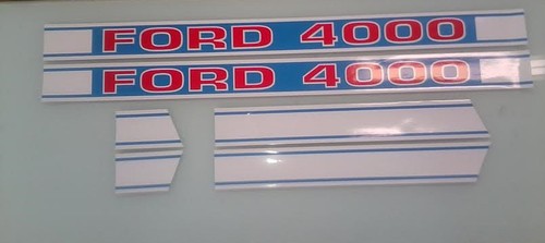Decalcomanie cofano ford 4000 - cofano,