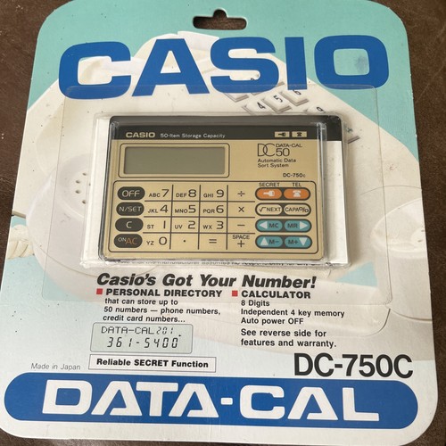 Casio 750c calcolatrice - dc-750c,
