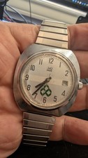 Orologio Vintage Q&Q MEC Diamante Trifoglio Logo Giappone Carica Manuale 4-120426