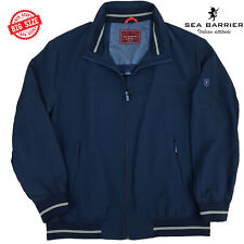 Giubbotto Giubbino Uomo Leggero Taglie Forti Blu con Zip Intera 3XL 4XL 5XL 6XL