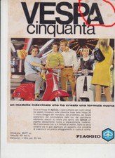 advertising Pubblicità-MOTO PIAGGIO VESPA 50 1970 SCOOTER ITALIANI EPOCA