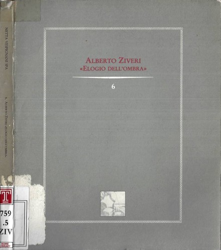 Alberto ziveri elogio dell - ziveri, dell'