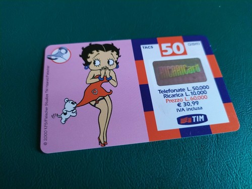 Scheda telefonica betty - scheda, "betty