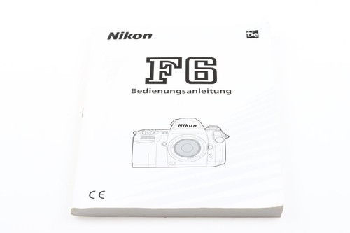 Nikon manuale istruzioni - f6,