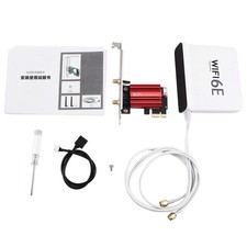 Adattatore di Rete Magnetica WiFi 6E PCI-e Bluetooth per Gigabit Ethernet Z2X2