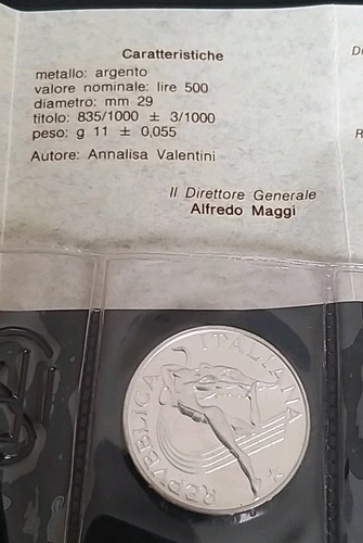 500 lire argento 1987 - 500,