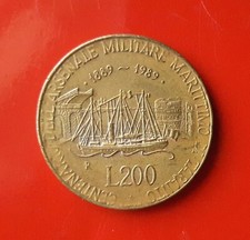 200 LIRE 1989 ERRORE - SENZA