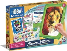 Clementoni- Idea-Atelier Set Dipingere con I Numeri-Lavagna con Cavalletto Pittu