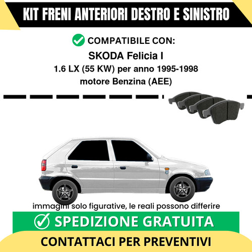 Pastiglie freno anteriori - anteriori, per