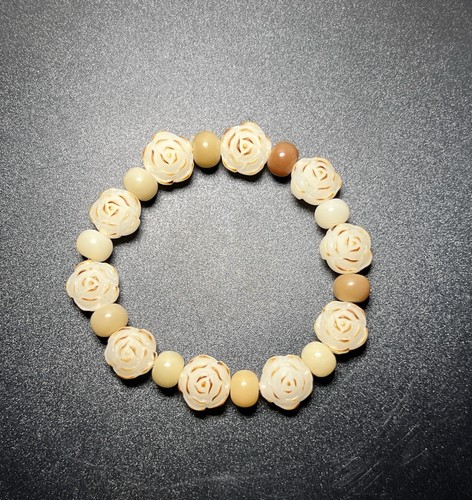 Bracciale elasticizzato fiore - bracciale,