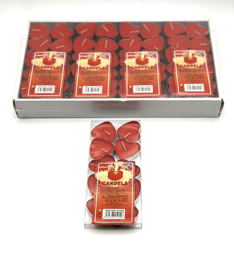 Set 120 pezzi candele rosse - set,