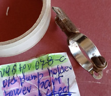 VECCHIO MORSETTO MODELLO PORTA POMPA ACCIAIO CROMATO PARTE INFERIORE