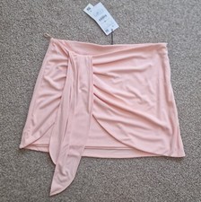 Minigonna ZARA Peach vita alta