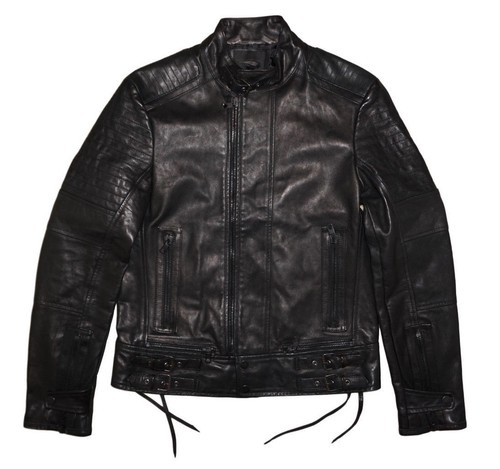 Giacca pelle diesel nero - giacca,