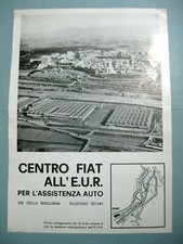 1962 stampa pubblicita foto ROMA CENTRO FIAT EUR MAGLIANA BANCO DI ROMA 33x24
