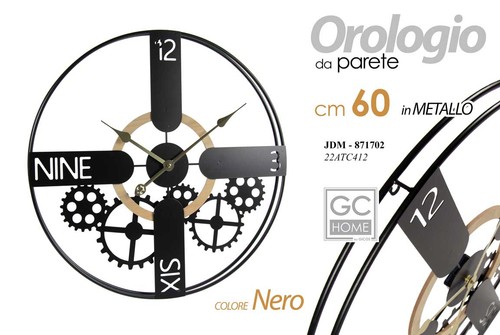 Orologio parete metallo - orologio,
