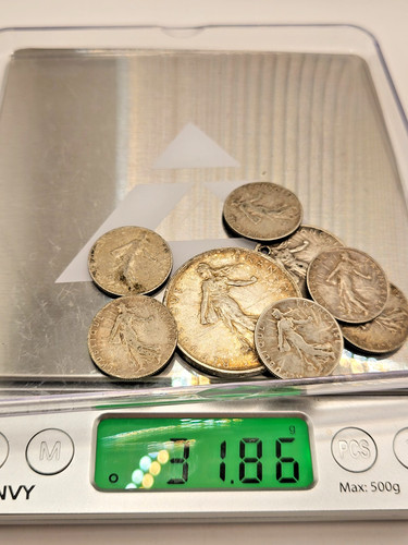 Lotto monete argento francia - lotto,